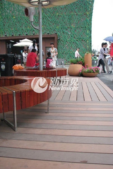 Outdoor WPC Decking for Shopping Malls