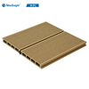 Hollow WPC Decking Double Groove Anti Slip Outdoor Composite Deck Boards