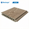 Embossed Hollow WPC Decking Outdoor Landscape Terraces