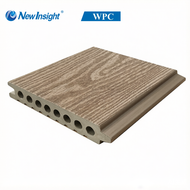 Embossed Hollow WPC Decking Outdoor Landscape Terraces