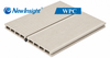 Hollow WPC Decking Double Groove Anti Slip Outdoor Composite Deck Boards